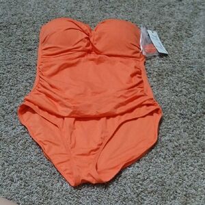 Orange One Piece Swimsuit